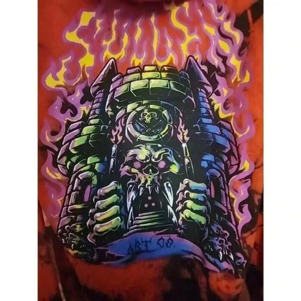 Sullen Men’s Graphic Hoodie Fortress Sz Small Oversized A10 NWT Excellen